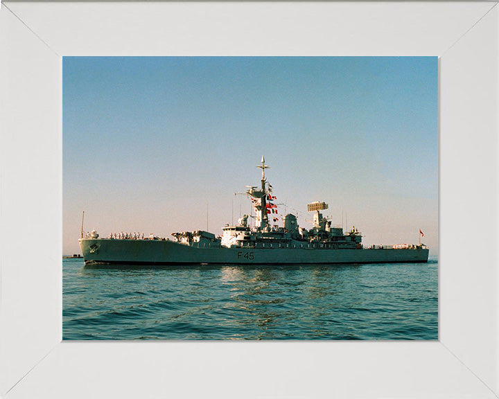 HMS Minerva F45 Royal Navy Leander class Frigate Photo Print or Framed Print - Hampshire Prints