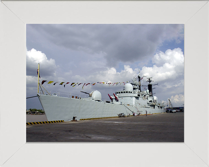 HMS Newcastle (D87) Photo Print - Ho Chi Min City Port - Royal Navy Type 42 Destroyer