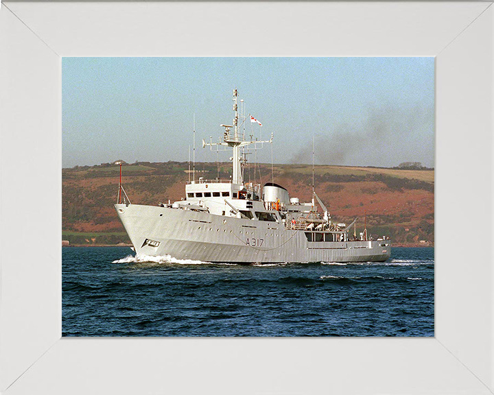 HMS Bulldog (A317) Photo Print - Plymouth Sound - Royal Navy Bulldog Class Survey Vessel