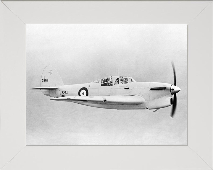 RAF Hawker Henley in Flight Photo Print - Royal Air Force Aircraft Posters, Prints, & Visual Artwork Hampshire Prints 10 x 8 White Frame No