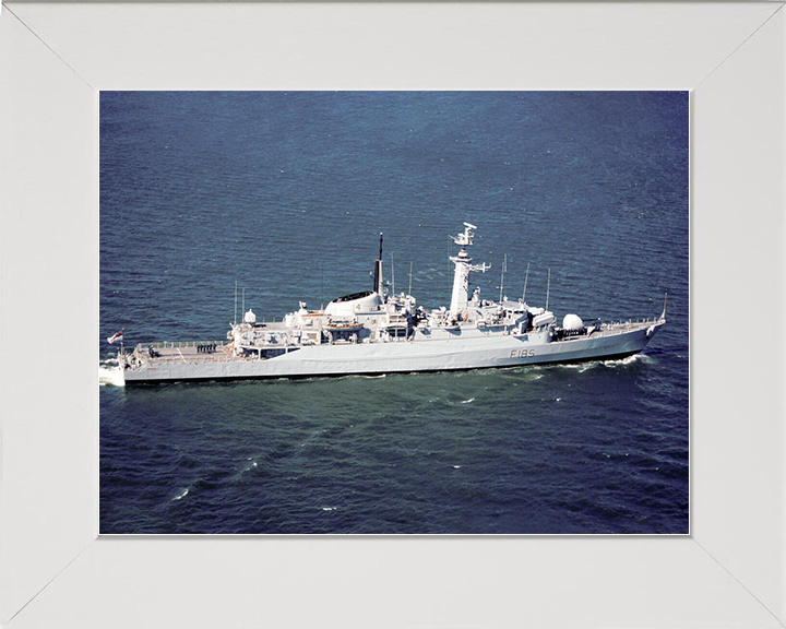 HMS Avenger (F185) Royal Navy Type 21 Frigate Underway Starboard Side View Photo Print Wall Art Decor Posters, Prints, & Visual Artwork Hampshire Prints 10 x 8 White Frame No