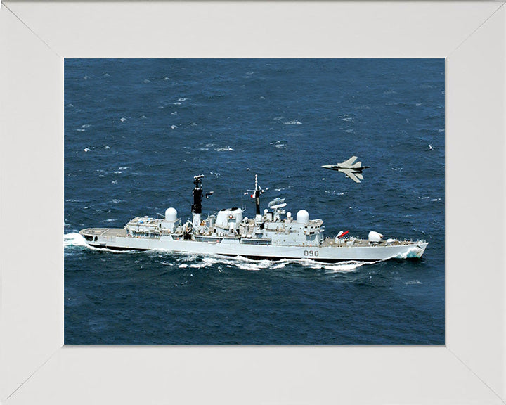 HMS Southampton (D90) Photo Print - Starboard View - Royal Navy Type 42 Destroyer Hampshire Prints 10 x 8 White Fram No