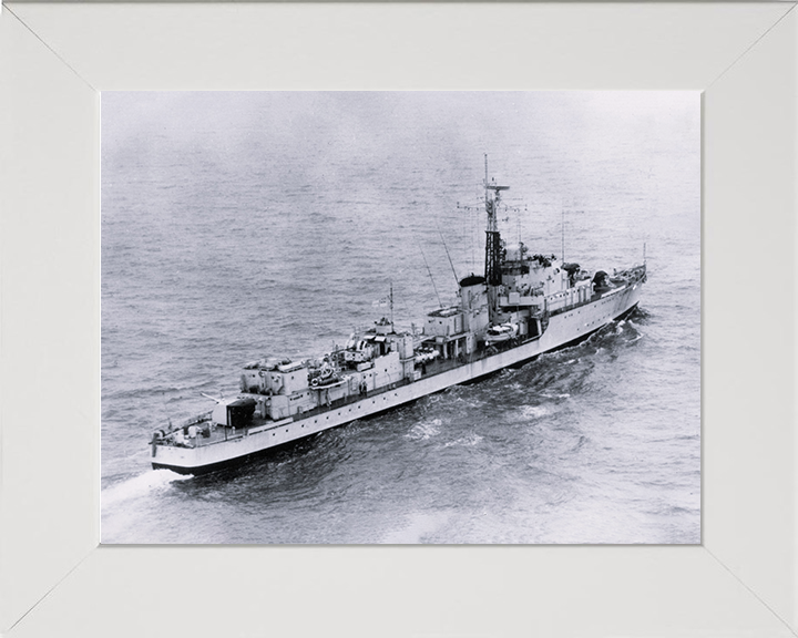 HMS Carron (D30) Photo Print - at sea - Royal Navy C Class Destroyer Posters, Prints, & Visual Artwork Hampshire Prints 10 x 8 White Frame No