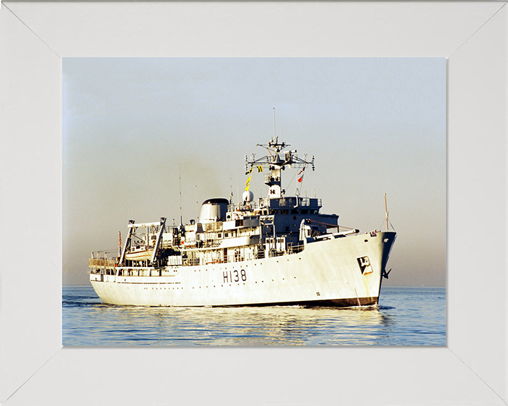 HMS Herald H138 Royal Navy Hecla class survey vessel Photo Print or Framed Print - Hampshire Prints