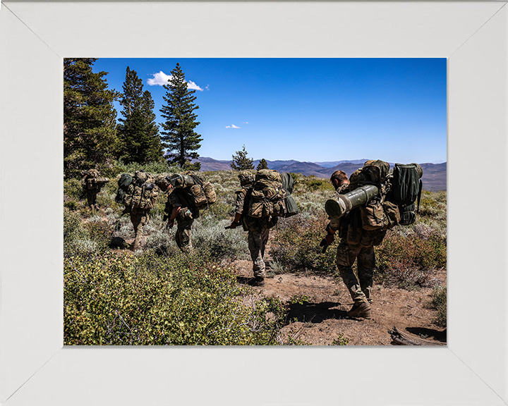 29 Commando Royal Artillery on Patrol Photo Print - British Army