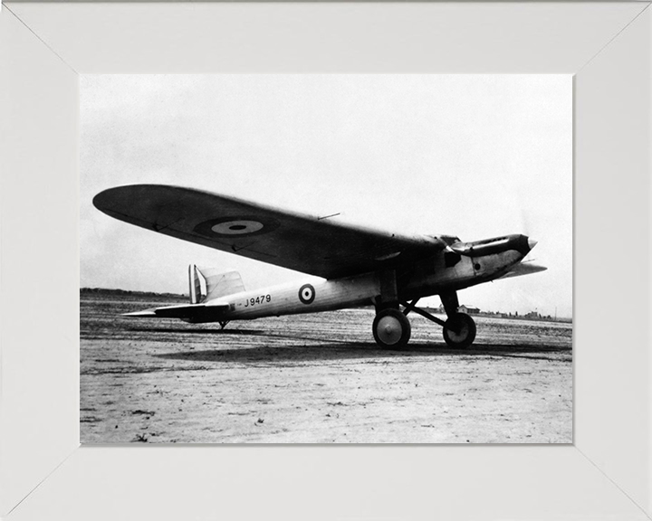 RAF Fairey Long Range Monoplane 1929 Photo Print - Royal Air Force Aircraft Hampshire Prints 10 x 8 White Frame No