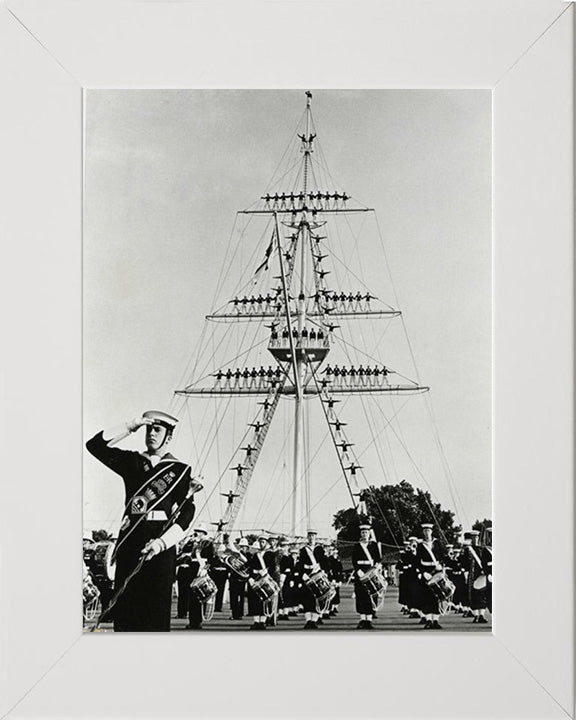 HMS Ganges mast manning 1960's | Photo Print | Framed Print | Poster | Training Establishment | Royal Navy Hampshire Prints