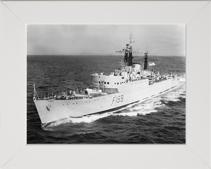 HMS Wakeful (F159) Photo Print - At Sea 1966 - Royal Navy Type 15 Frigate Posters, Prints, & Visual Artwork Hampshire Prints 10 x 8 White Frame No