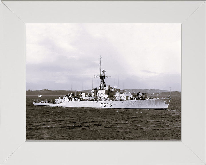 HMS Loch Ruthven K645 (F645) Royal Navy Loch class frigate Photo Print or Framed Print - Hampshire Prints