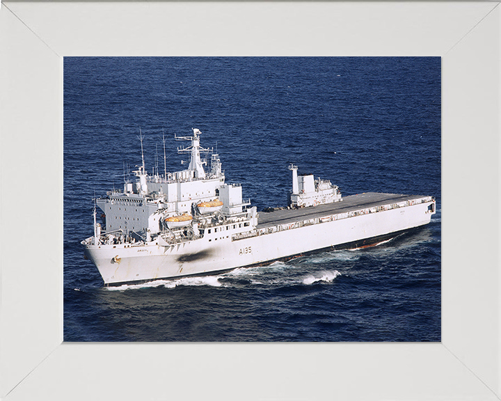 RFA Argus (A135) Photo Print - Underway 2009 - Royal Fleet Auxiliary Casualty Class Ship Posters, Prints, & Visual Artwork Hampshire Prints 10 x 8 White Frame No
