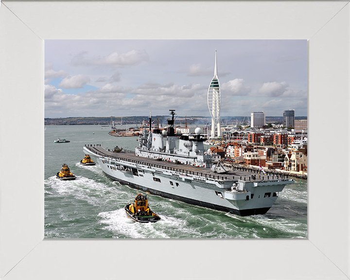 HMS Illustrious R06 | Photo Print | Framed Print | Invincible Class | Aircraft Carrier | Royal Navy Hampshire Prints