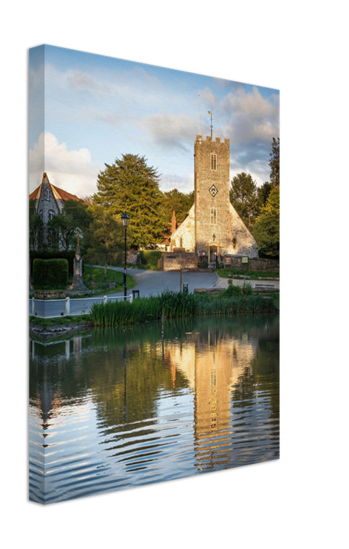 Buriton village church in Hampshire Photo Print - Canvas - Framed Photo Print - Hampshire Prints