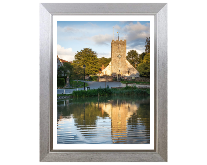 Buriton village church in Hampshire Photo Print - Canvas - Framed Photo Print - Hampshire Prints