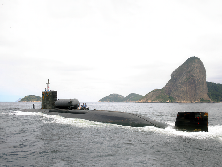 HMS Spartan S105 Swiftsure Class Submarine Port View