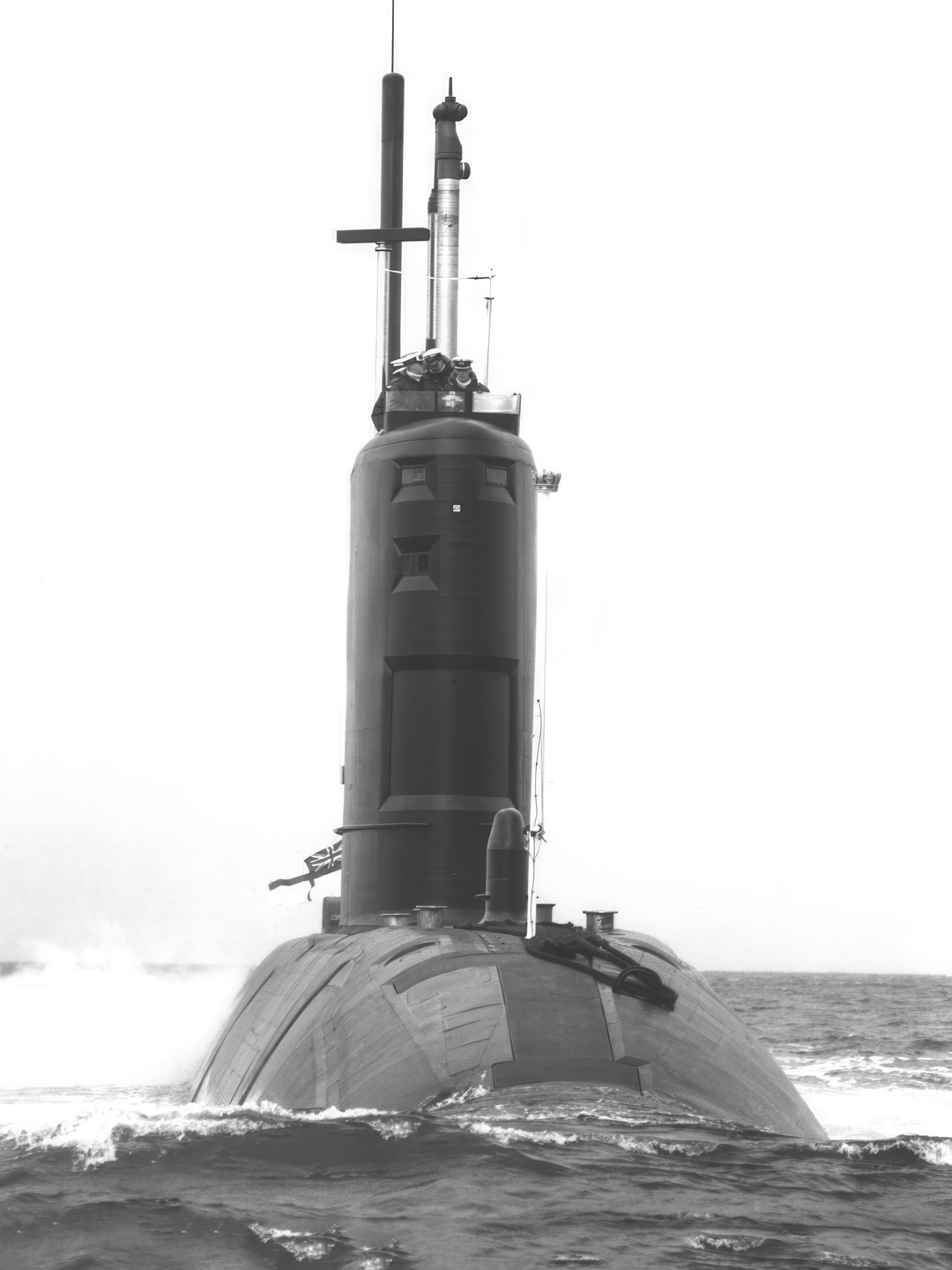 HMS Spartan S105 Swiftsure Class Submarine Black and White