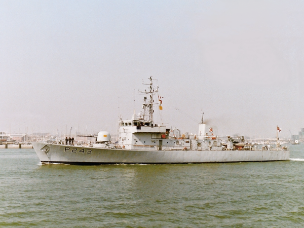 HMS Swift P243 Peacock Class Patrol Vessel June 1985