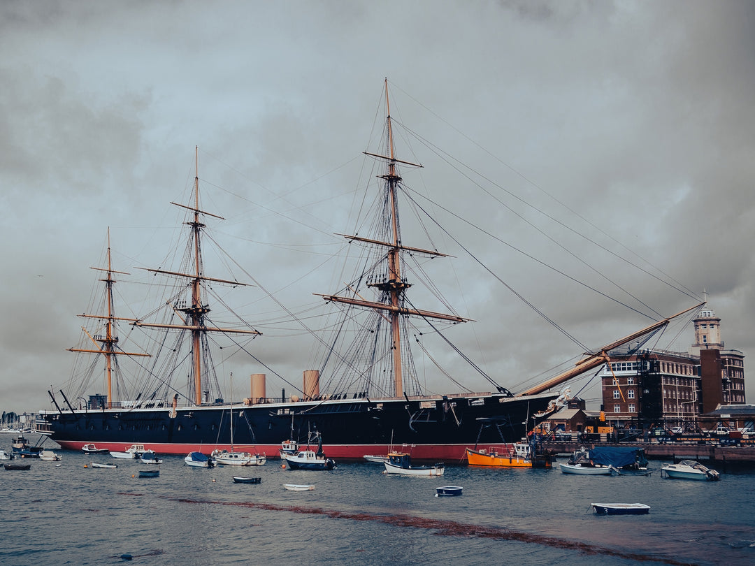 HMS Warrior birthed at Portsmouth Hampshire Photo Print - Canvas - Framed Photo Print - Hampshire Prints