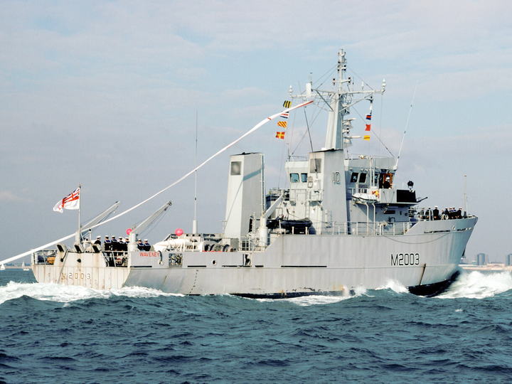 HMS Waveney M2003 River Class Minesweeper November 1993 Photo Print - Posters, Prints, & Visual Artwork - by Hampshire Prints (image 1 of 9)
