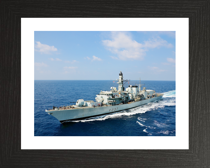 HMS Westminster F237 Type 23 Frigate Underway High Port Bow View