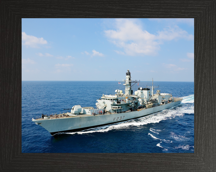 HMS Westminster F237 Type 23 Frigate Underway High Port Bow View