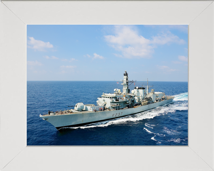 HMS Westminster F237 Type 23 Frigate Underway High Port Bow View