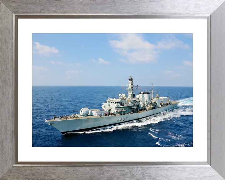 HMS Westminster F237 Type 23 Frigate Underway High Port Bow View