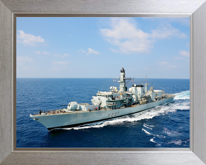 HMS Westminster F237 Type 23 Frigate Underway High Port Bow View