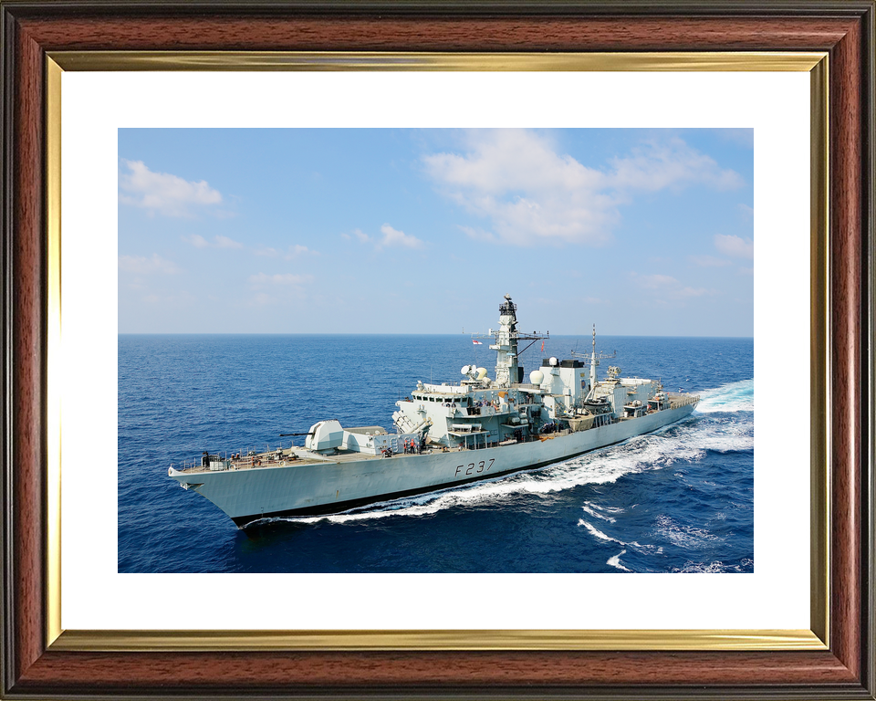 HMS Westminster F237 Type 23 Frigate Underway High Port Bow View