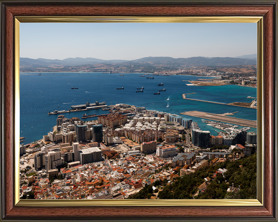 HM Naval Base Gibraltar Dockyard From the Rock 2021 Photo Print - Posters, Prints, & Visual Artwork - by Hampshire Prints (image 9 of 9)
