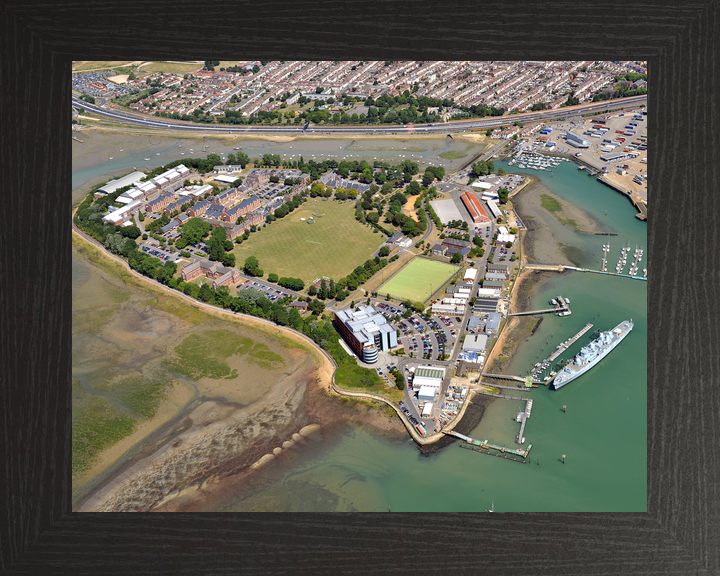 HMS Excellent Royal Navy Training Establishment Aerial Photo Print - Posters, Prints, & Visual Artwork - by Hampshire Prints (image 3 of 9)