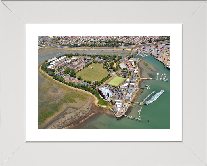 HMS Excellent Royal Navy Training Establishment Aerial Photo Print - Posters, Prints, & Visual Artwork - by Hampshire Prints (image 4 of 9)