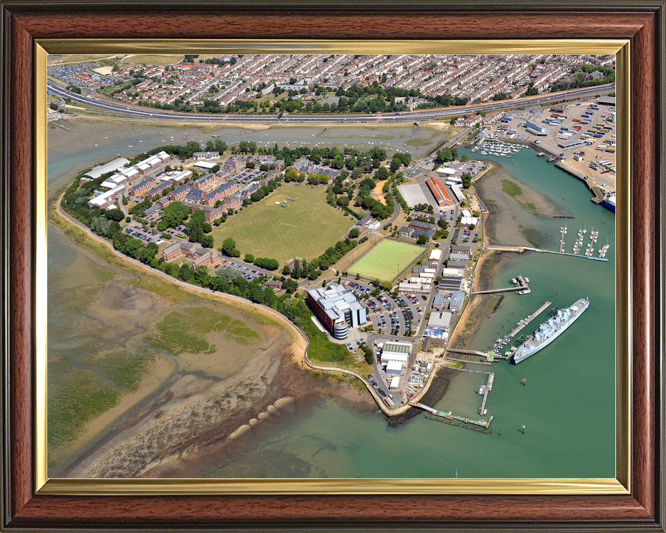 HMS Excellent Royal Navy Training Establishment Aerial Photo Print - Posters, Prints, & Visual Artwork - by Hampshire Prints (image 9 of 9)