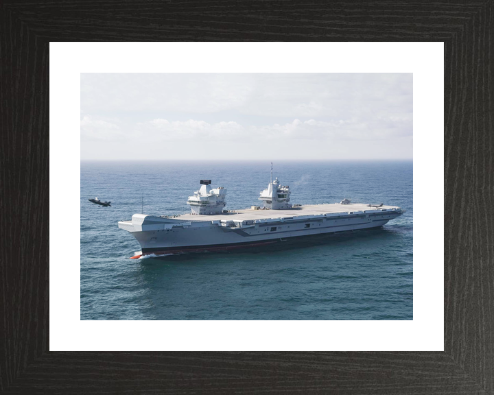 HMS Queen Elizabeth R08 Queen Elizabeth Class Aircraft Carrier September 2018 Port Bow View Photo Print - Posters, Prints, & Visual Artwork - by Hampshire Prints (image 2 of 9)