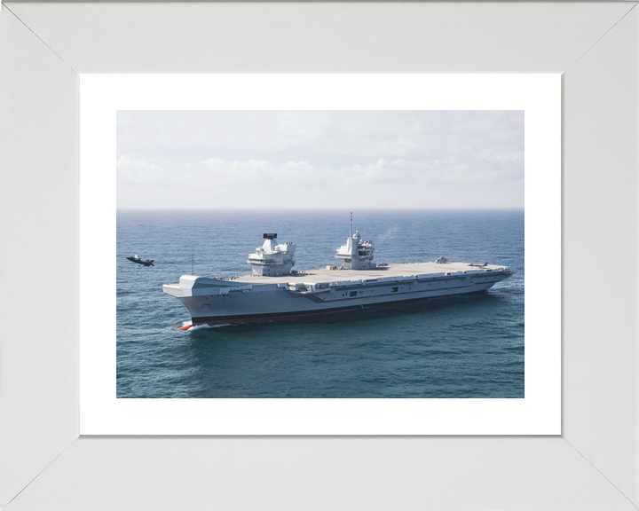 HMS Queen Elizabeth R08 Queen Elizabeth Class Aircraft Carrier September 2018 Port Bow View Photo Print - Posters, Prints, & Visual Artwork - by Hampshire Prints (image 4 of 9)