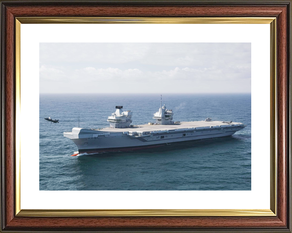 HMS Queen Elizabeth R08 Queen Elizabeth Class Aircraft Carrier September 2018 Port Bow View Photo Print - Posters, Prints, & Visual Artwork - by Hampshire Prints (image 8 of 9)