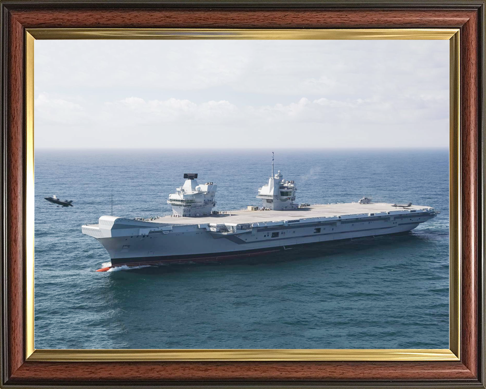 HMS Queen Elizabeth R08 Queen Elizabeth Class Aircraft Carrier September 2018 Port Bow View Photo Print - Posters, Prints, & Visual Artwork - by Hampshire Prints (image 9 of 9)