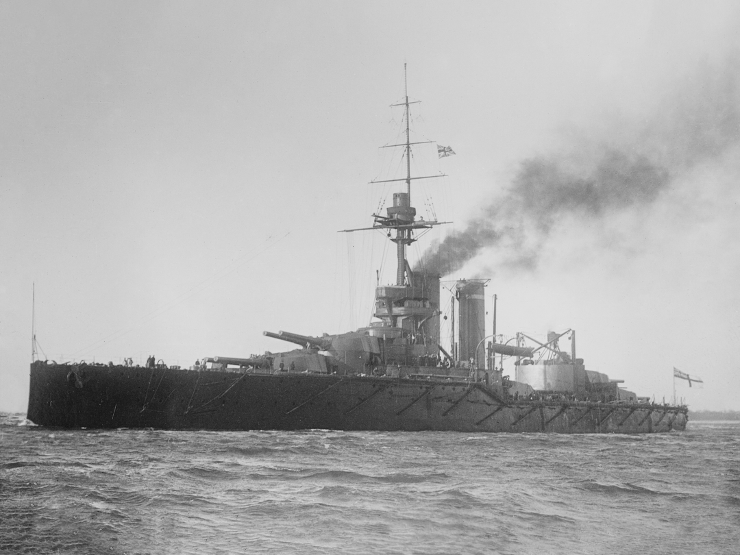HMS Audacious (1912) Royal Navy King George V Class Battleship Port Side View Photo Print Wall Art Decor Posters, Prints, & Visual Artwork Hampshire Prints 6 x 4 No Frame No