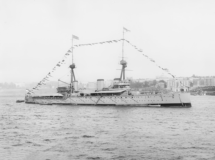 HMS Inflexible (1907) Invincible Class Cruiser 1909 Photo Print - Posters, Prints, & Visual Artwork - by Hampshire Prints (image 1 of 9)