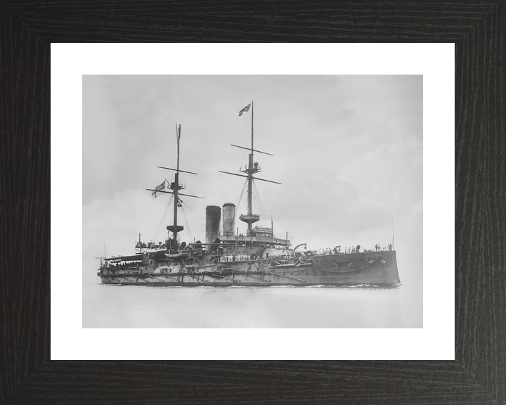 HMS Glory (1899) Royal Navy Pre-Dreadnought Battleship Starboard View Photo Print Wall Art Decor - Posters, Prints, & Visual Artwork - by Hampshire Prints (image 2 of 9)