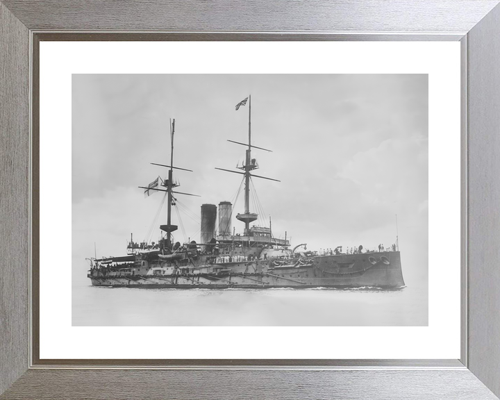 HMS Glory (1899) Royal Navy Pre-Dreadnought Battleship Starboard View Photo Print Wall Art Decor - Posters, Prints, & Visual Artwork - by Hampshire Prints (image 6 of 9)