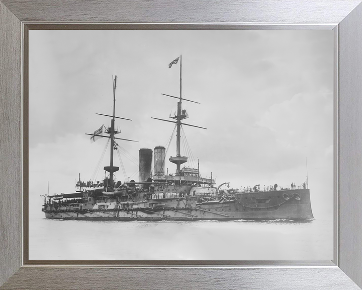 HMS Glory (1899) Royal Navy Pre-Dreadnought Battleship Starboard View Photo Print Wall Art Decor - Posters, Prints, & Visual Artwork - by Hampshire Prints (image 7 of 9)