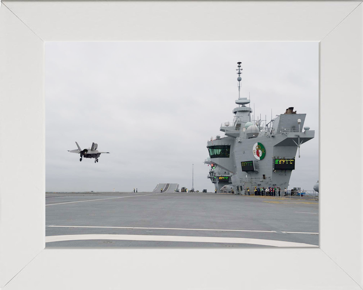 HMS Queen Elizabeth R08 Queen Elizabeth Class Aircraft Carrier Flight Deck Photo Print - Posters, Prints, & Visual Artwork - by Hampshire Prints (image 5 of 9)