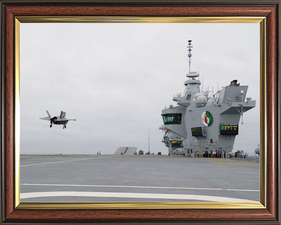 HMS Queen Elizabeth R08 Queen Elizabeth Class Aircraft Carrier Flight Deck Photo Print - Posters, Prints, & Visual Artwork - by Hampshire Prints (image 9 of 9)
