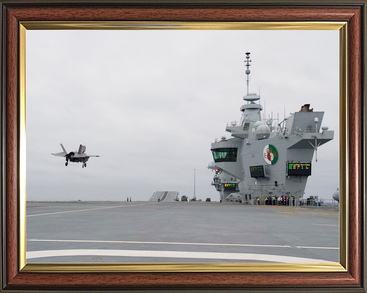 HMS Queen Elizabeth R08 Queen Elizabeth Class Aircraft Carrier Flight Deck Photo Print - Posters, Prints, & Visual Artwork - by Hampshire Prints (image 9 of 9)