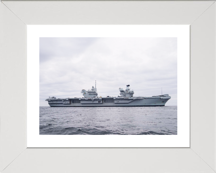 HMS Queen Elizabeth R08 Queen Elizabeth Class Aircraft Carrier Starboard Beam Photo Print - Posters, Prints, & Visual Artwork - by Hampshire Prints (image 4 of 9)