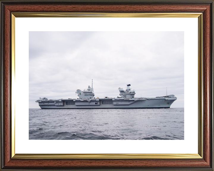 HMS Queen Elizabeth R08 Queen Elizabeth Class Aircraft Carrier Starboard Beam Photo Print - Posters, Prints, & Visual Artwork - by Hampshire Prints (image 8 of 9)