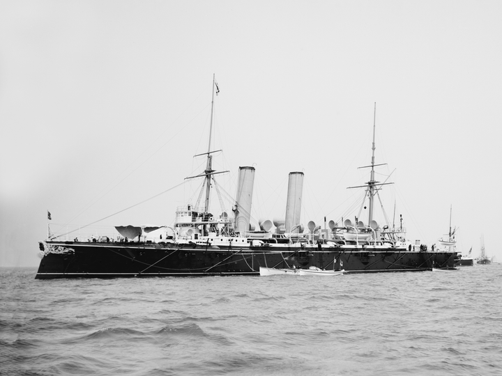 HMS Blake (1889) Royal Navy Blake Class Cruiser Port Side View Photo Print Wall Art Decor Posters, Prints, & Visual Artwork Hampshire Prints 6 x 4 No Frame No
