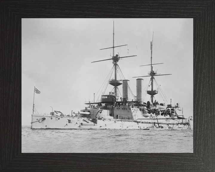 HMS Hood (1859) Royal Navy Cruiser At Anchor Photo Print Wall Art Decor - Posters, Prints, & Visual Artwork - by Hampshire Prints (image 3 of 9)