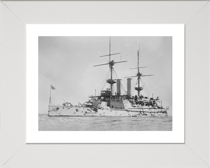HMS Hood (1859) Royal Navy Cruiser At Anchor Photo Print Wall Art Decor - Posters, Prints, & Visual Artwork - by Hampshire Prints (image 4 of 9)