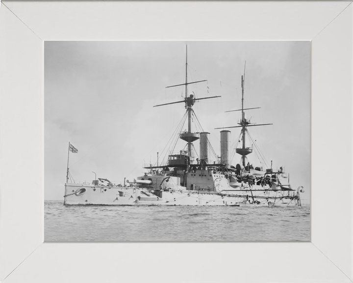 HMS Hood (1859) Royal Navy Cruiser At Anchor Photo Print Wall Art Decor - Posters, Prints, & Visual Artwork - by Hampshire Prints (image 5 of 9)